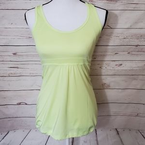 Lucy Neon Yellow Racerback Tank Size Xs